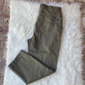 Gloria Vanderbilt Olive Green Five Pocket Jeans Size 12